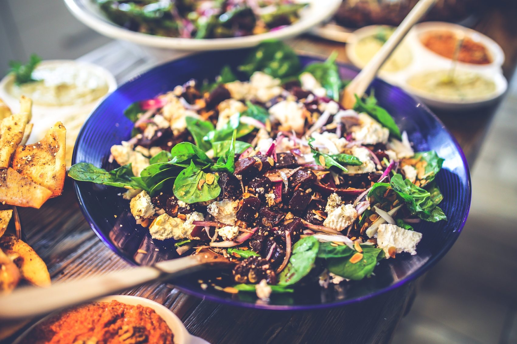 Italian Spinach and Mushroom Salad